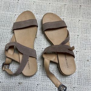 Lucky brand suede sandals